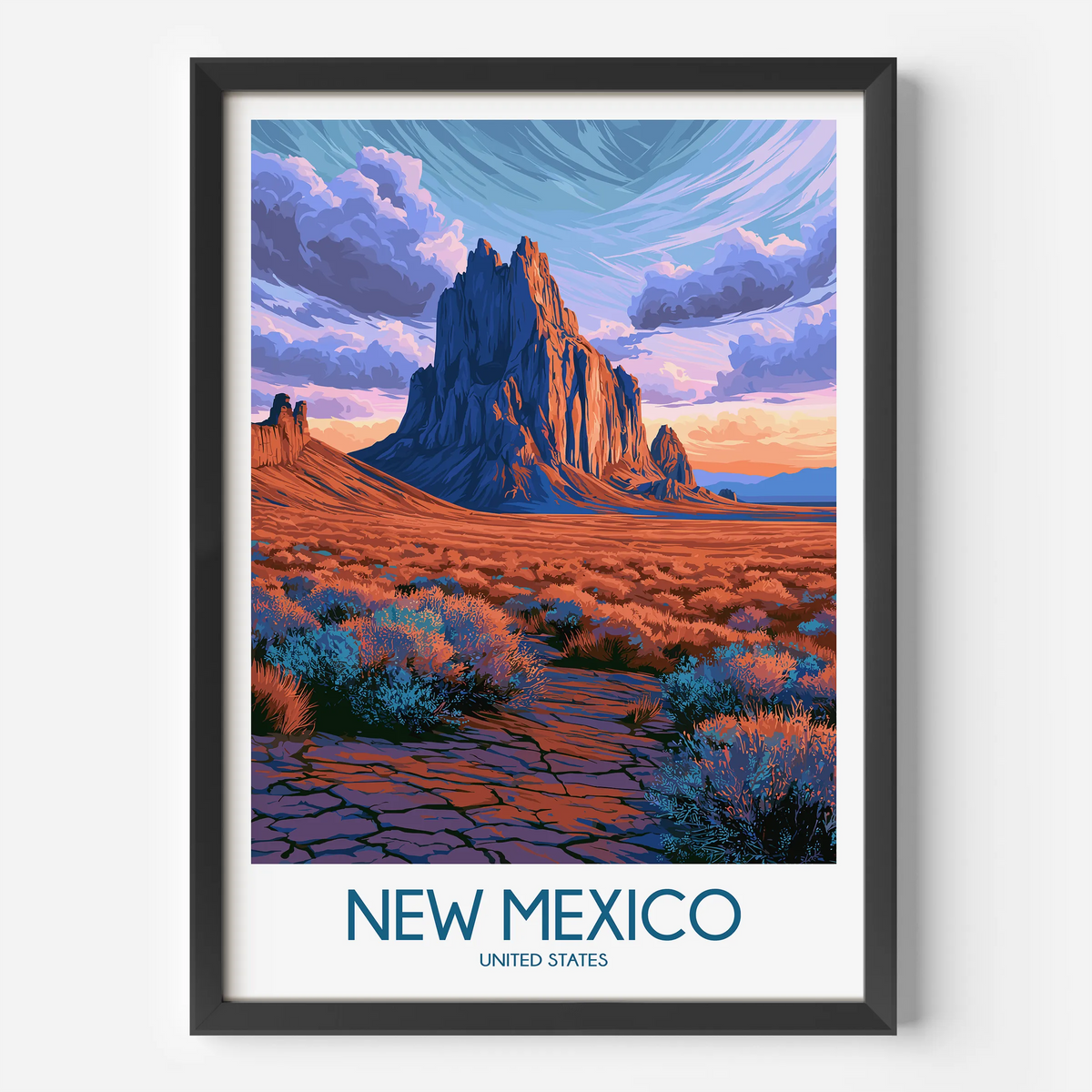 New Mexico Modern Travel Poster
