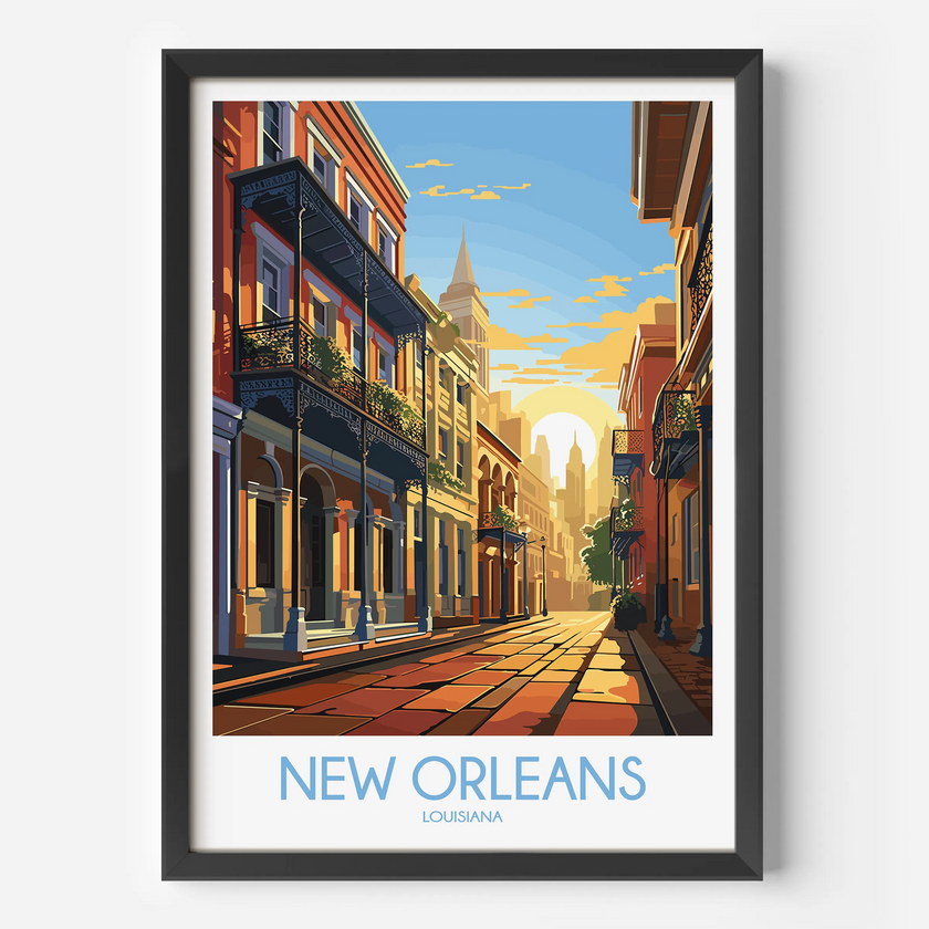 New Orleans Minimalist Wall Art