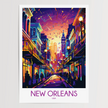 New Orleans Modern Travel Poster