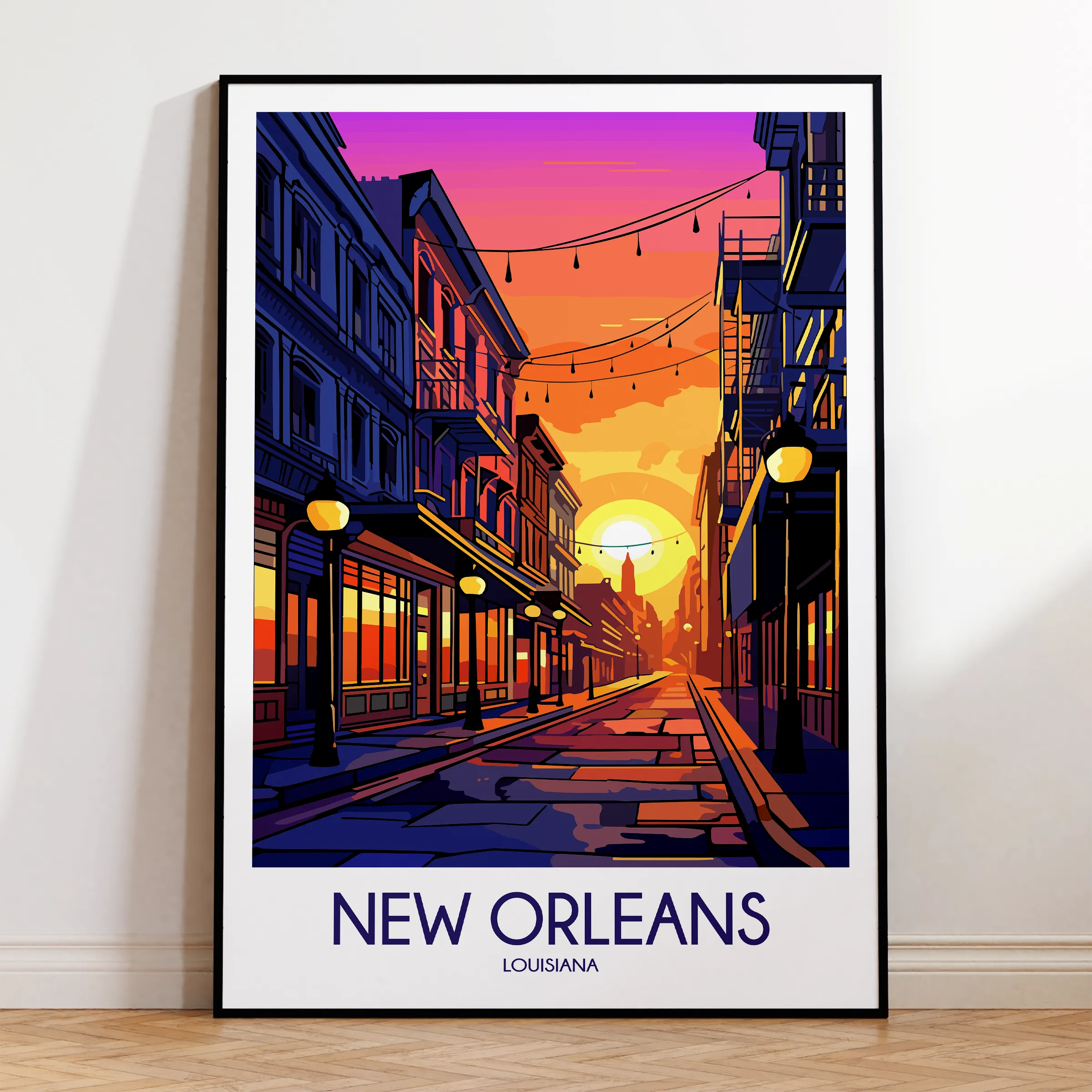 New Orleans Modern Travel Poster