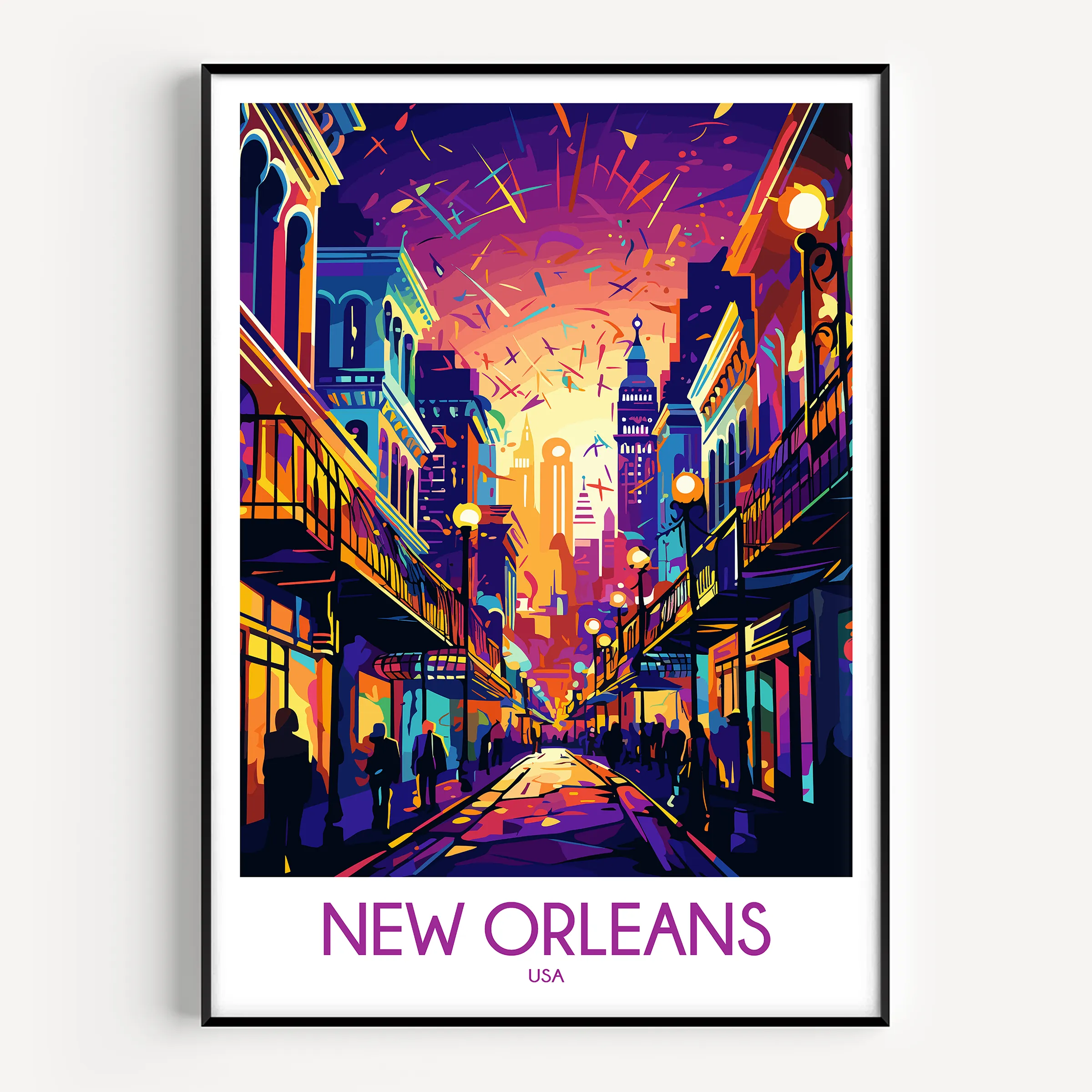 New Orleans Souvenir Poster Print