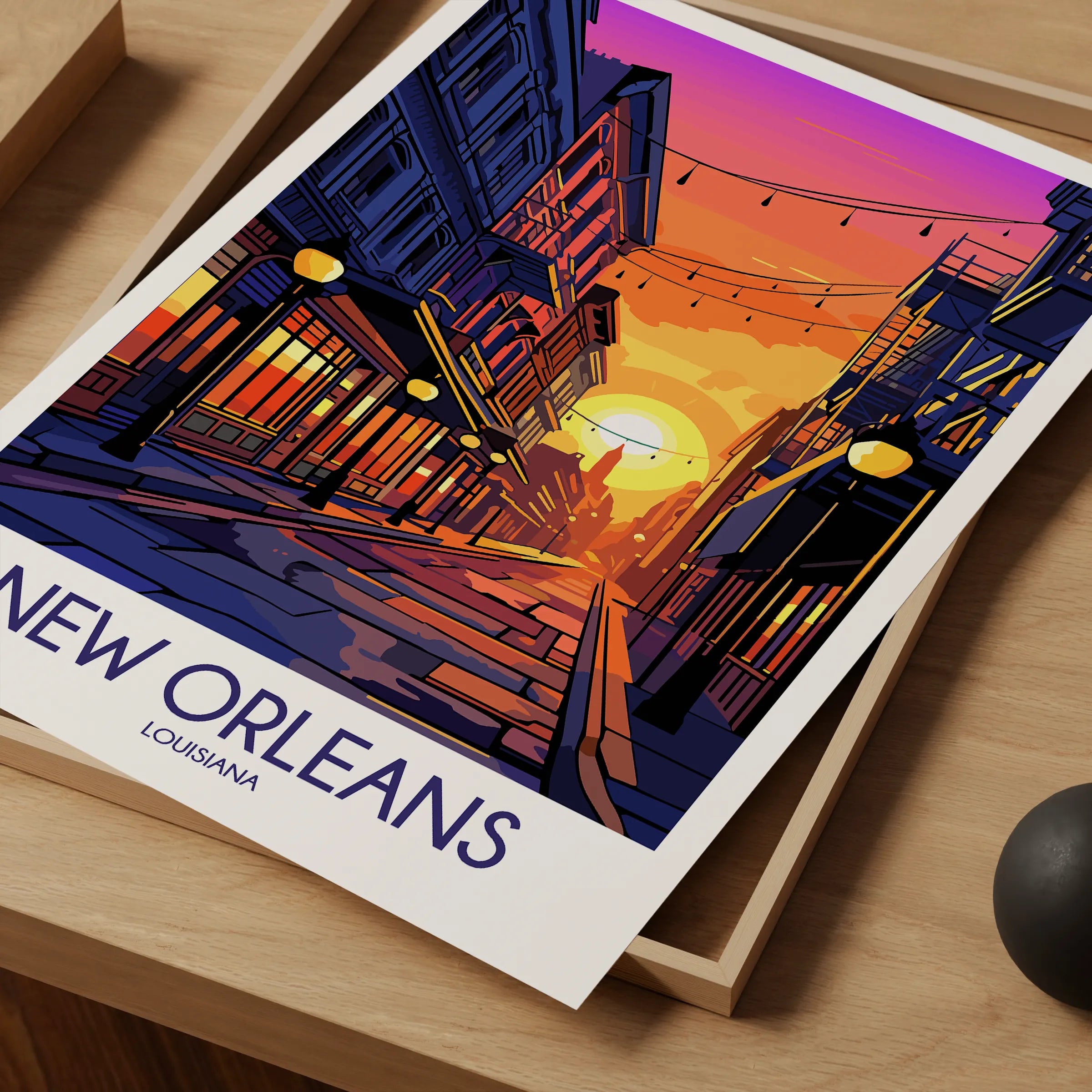 New Orleans Vintage Style Print