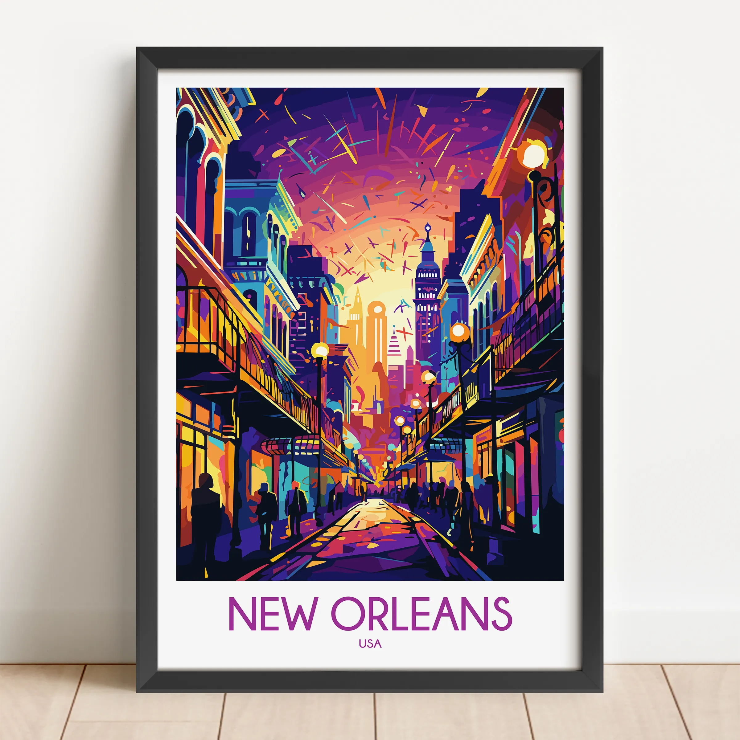 New Orleans Vintage Style Print