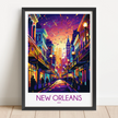 New Orleans Vintage Style Print