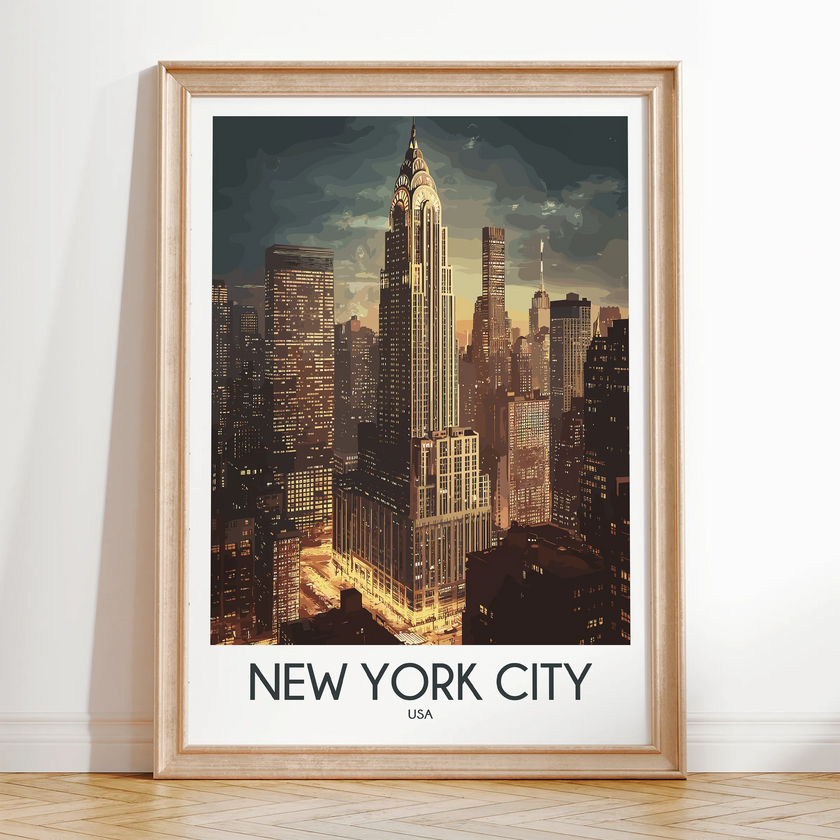 New York City Destination Art Gift