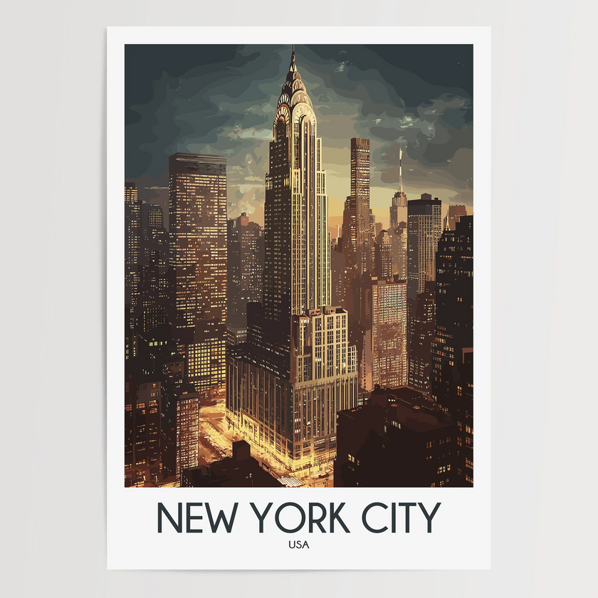 New York City Minimalist Wall Art