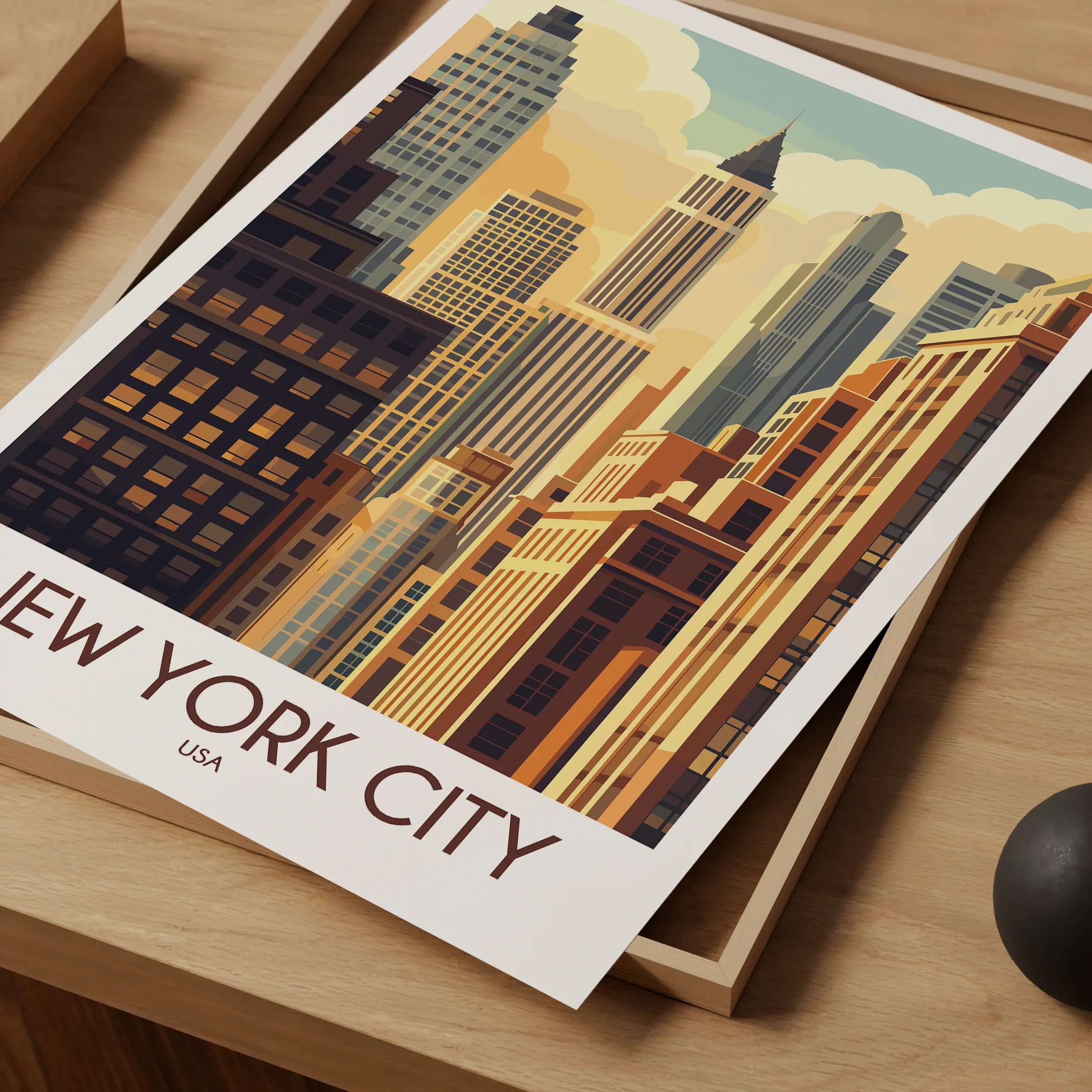 New York City Modern Travel Poster