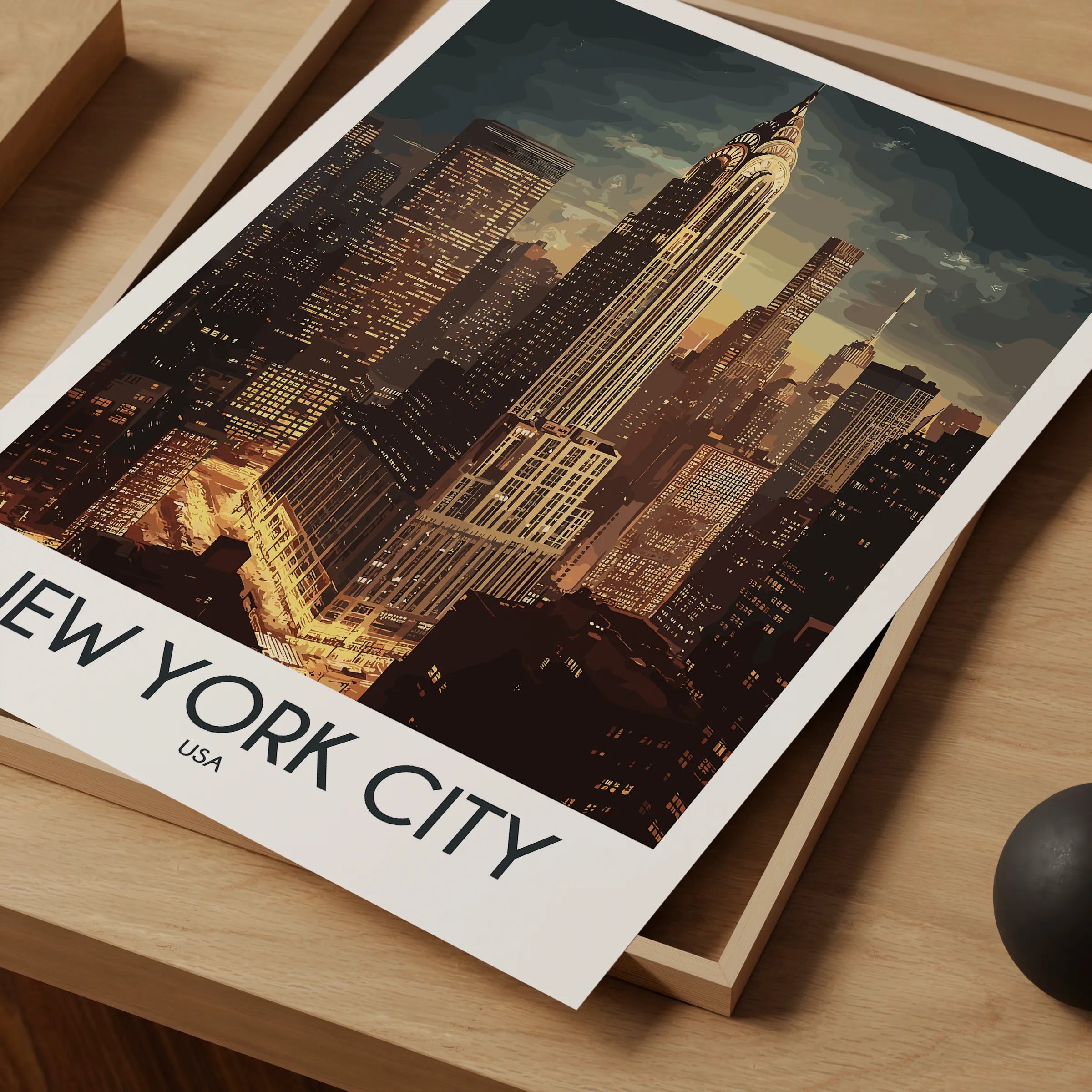 New York City Modern Travel Poster