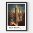 New York City Retro Travel Illustration