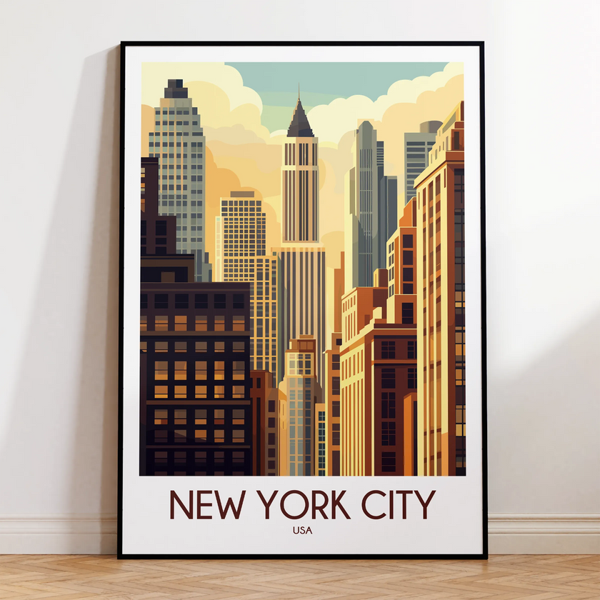 New York City Souvenir Poster Print