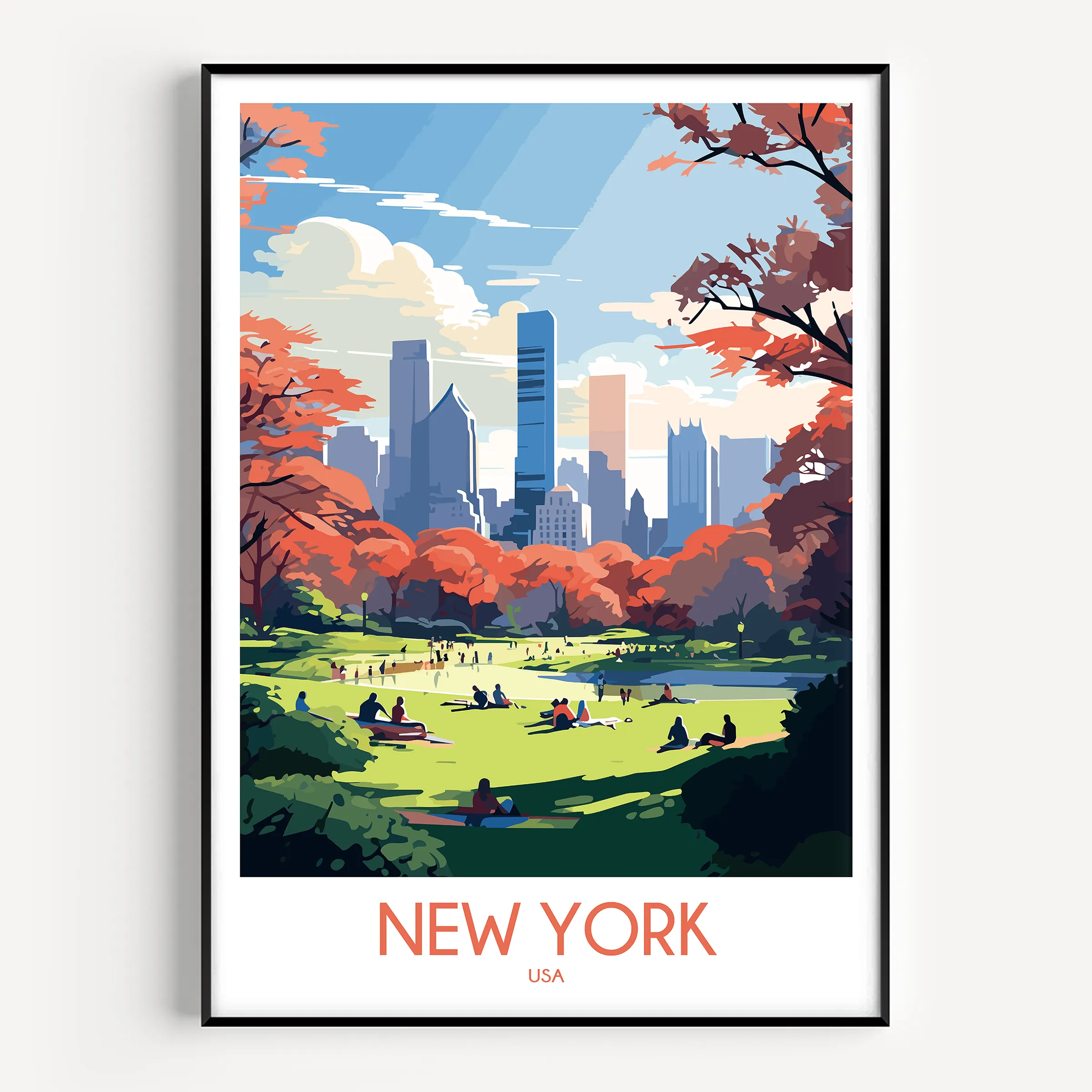 New York Minimalist Wall Art