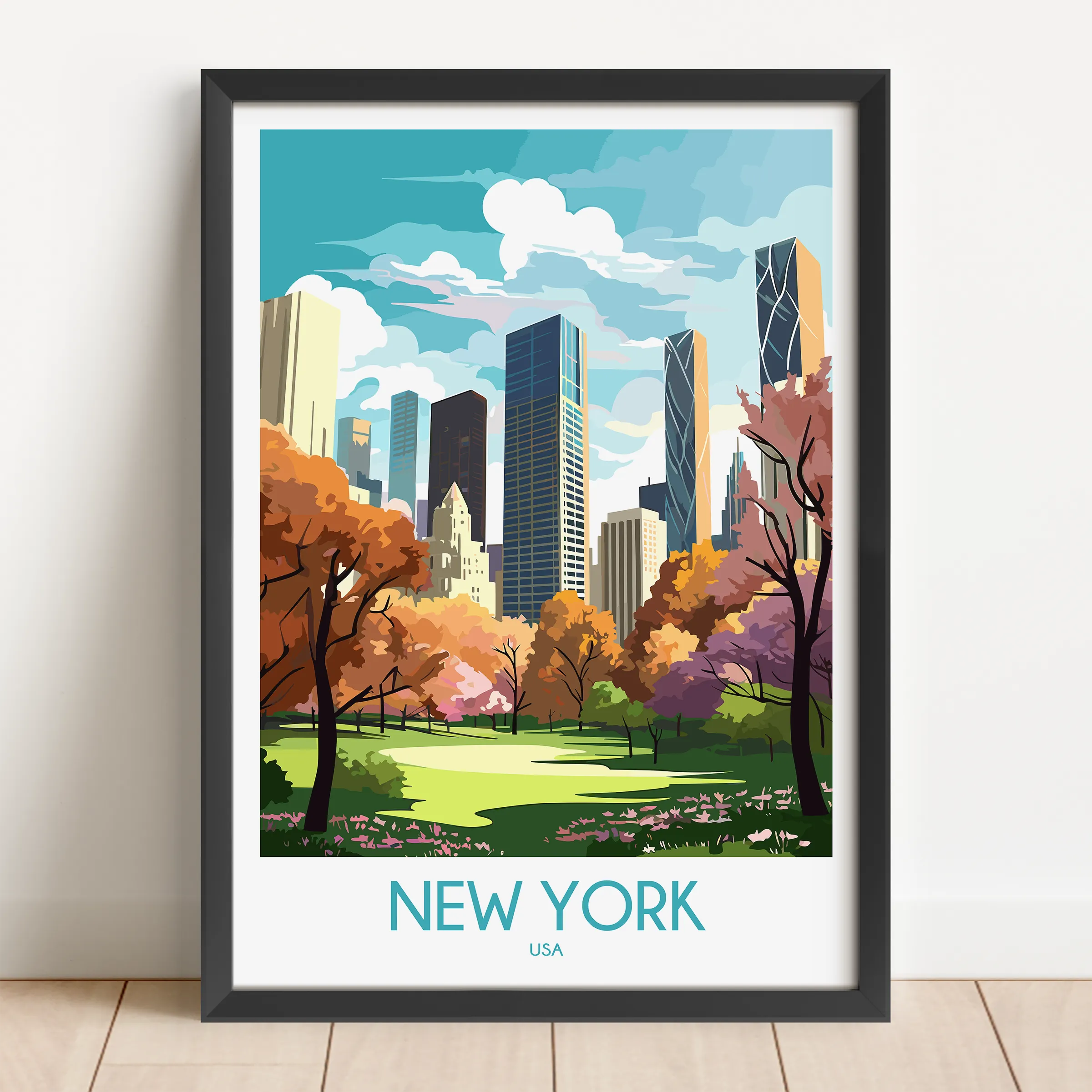 New York Modern Travel Poster