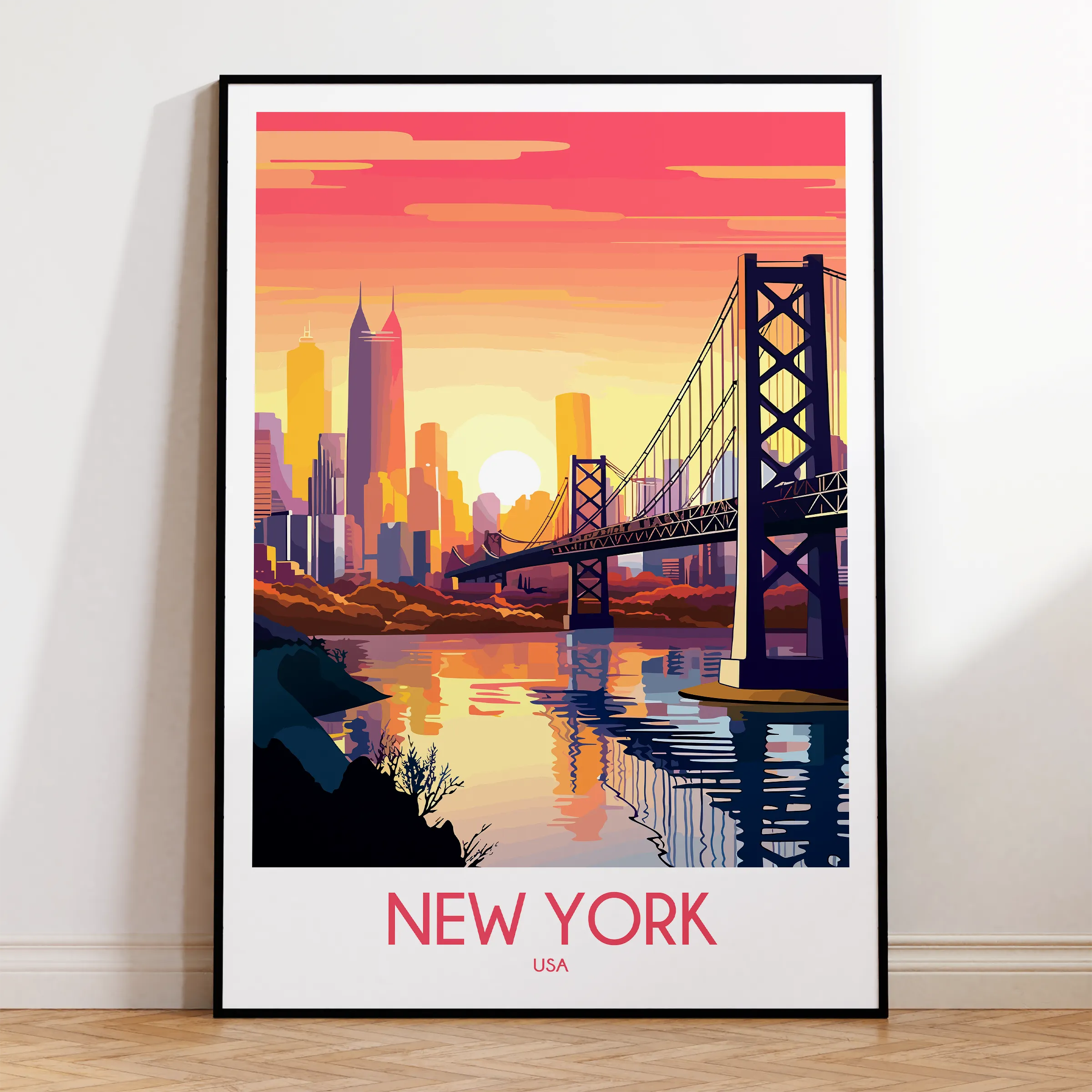 New York Modern Travel Poster