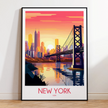 New York Modern Travel Poster
