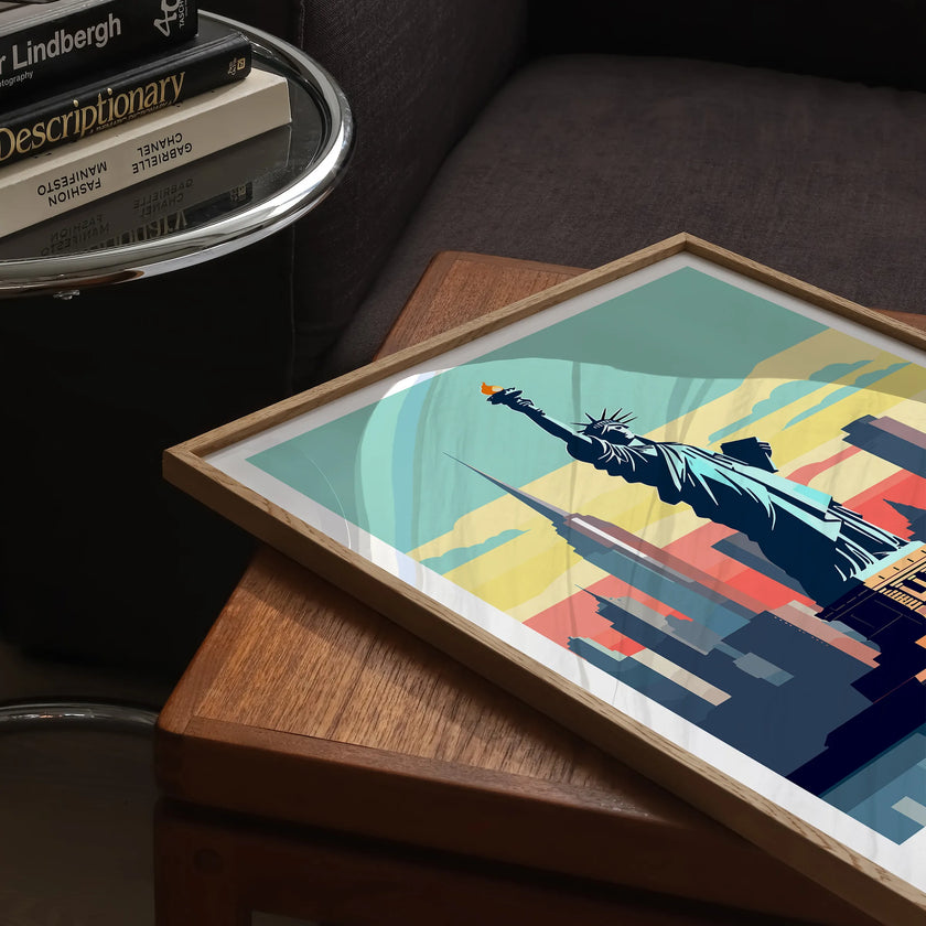 New York Retro Travel Illustration