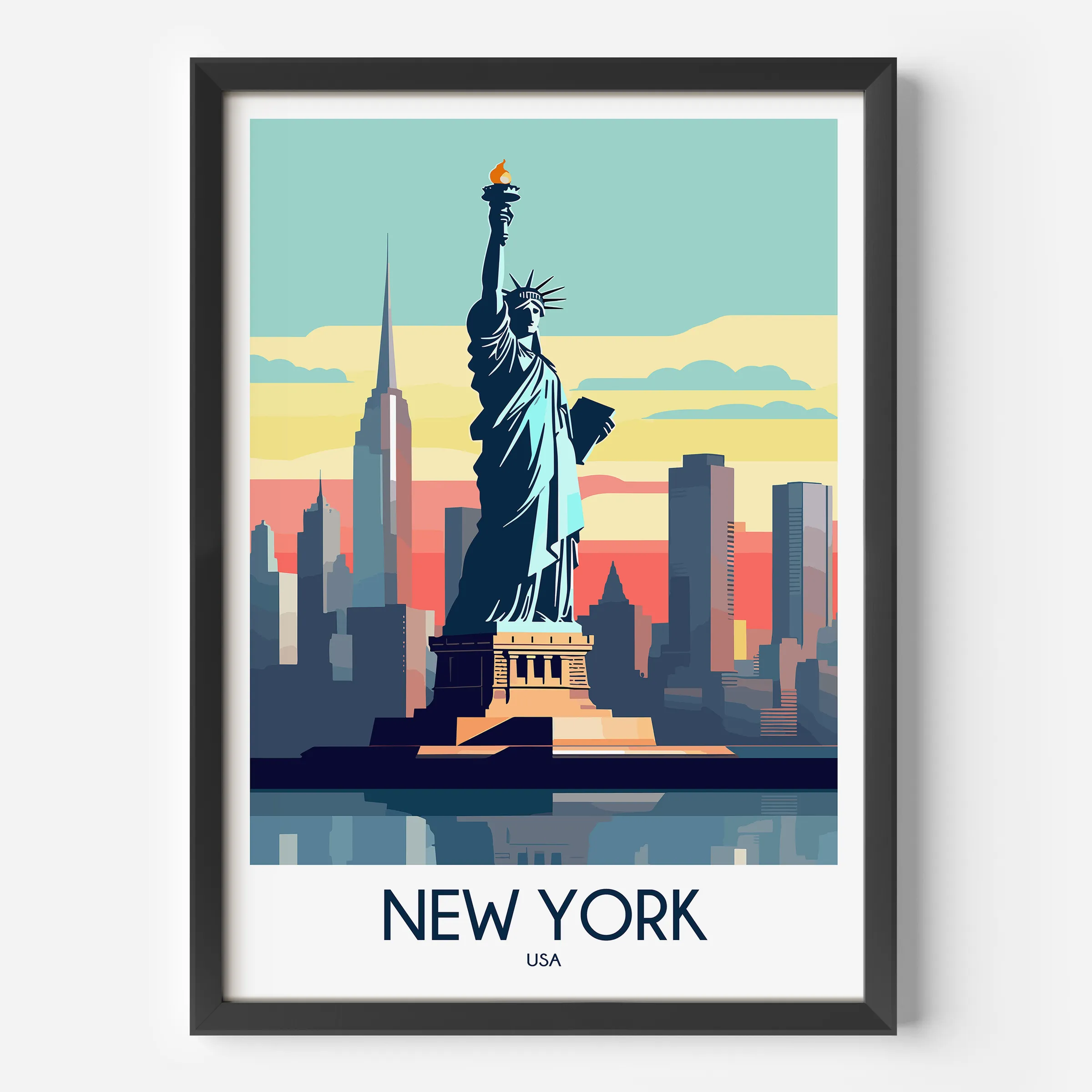 New York Retro Travel Illustration