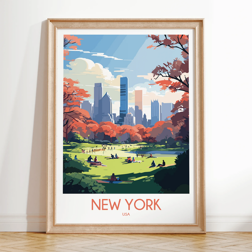 New York Souvenir Poster Print