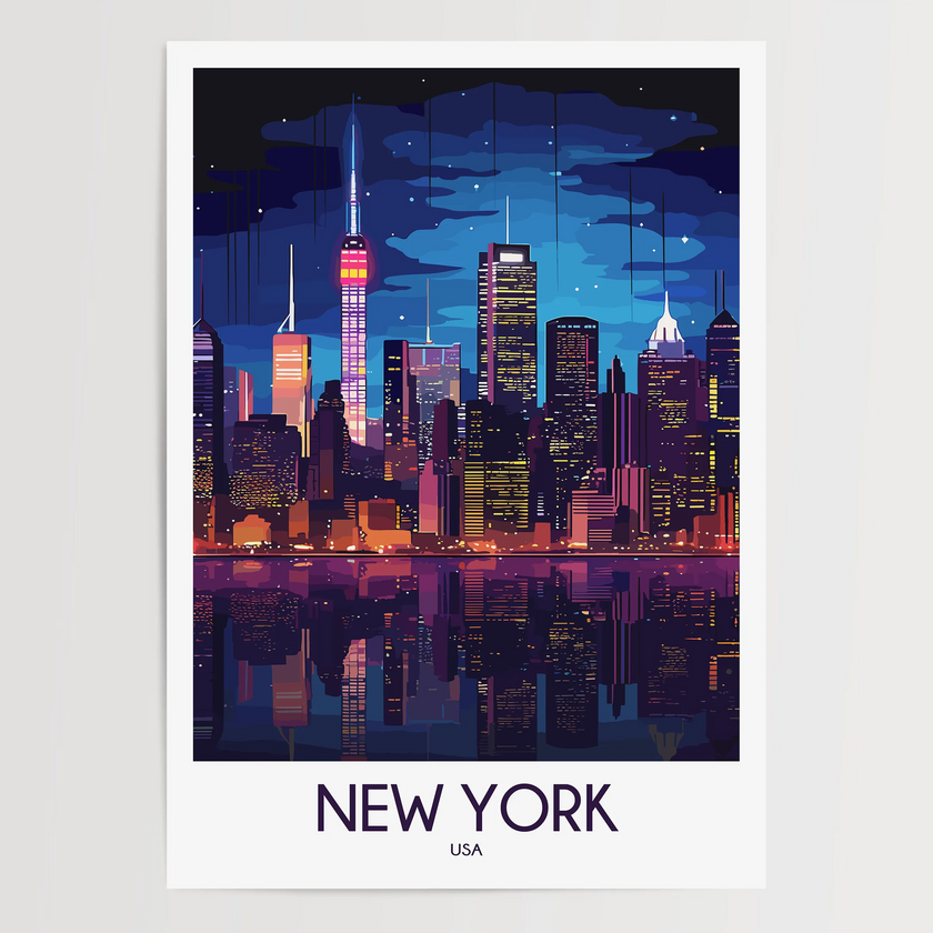 New York Souvenir Poster Print