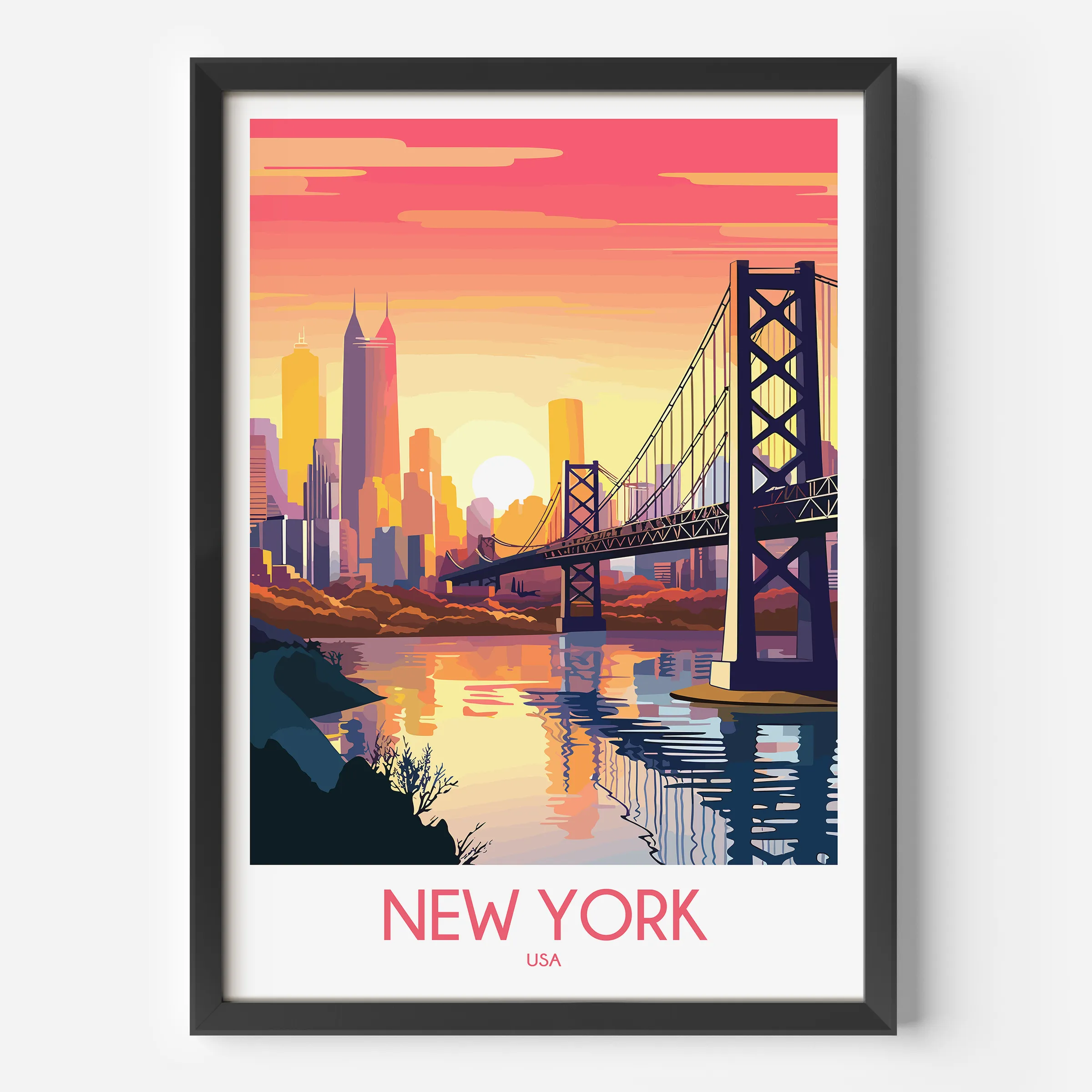 New York Souvenir Poster Print