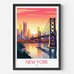 New York Souvenir Poster Print