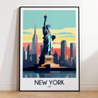 New York Souvenir Poster Print
