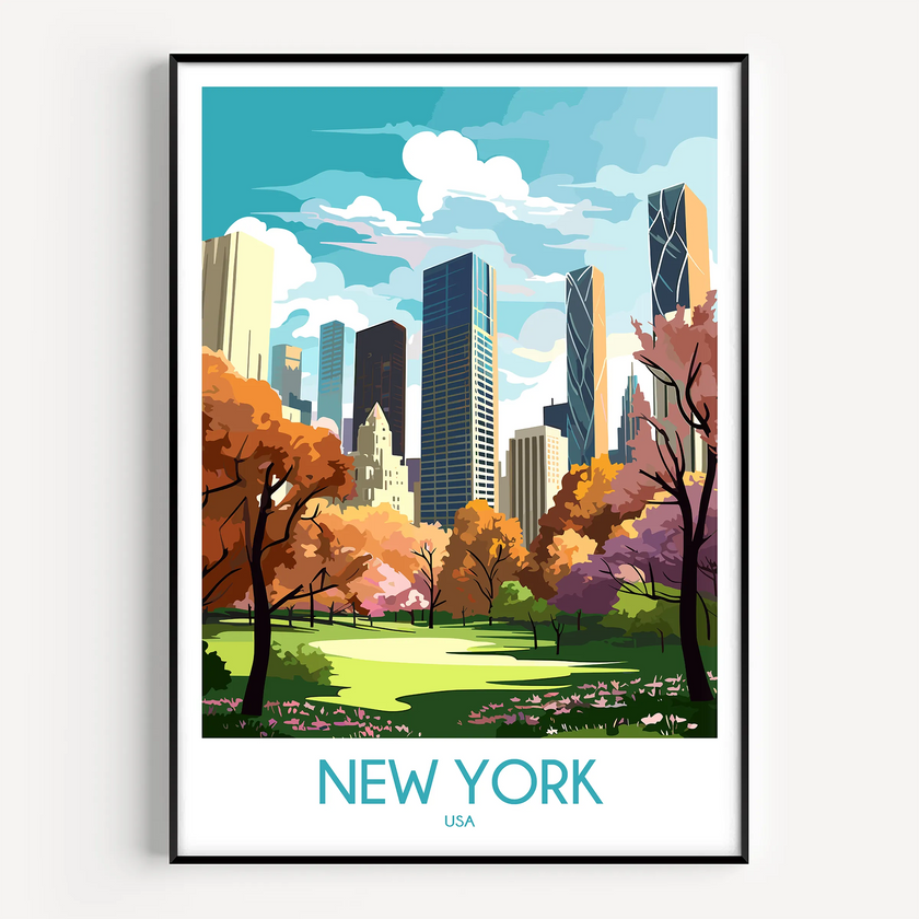New York Souvenir Poster Print