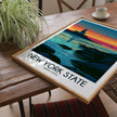 New York State Minimalist Wall Art