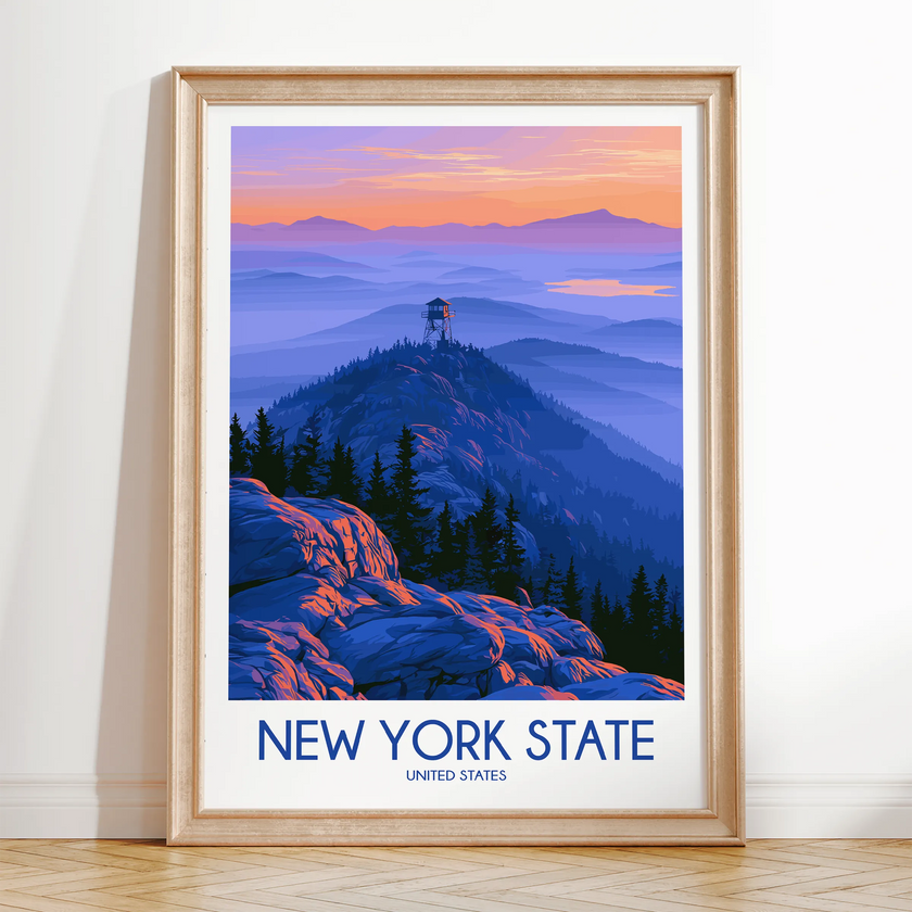 New York State Modern Travel Poster