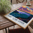 New York State Retro Travel Illustration