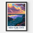 New York State Souvenir Poster Print