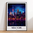 New York Vintage Style Print