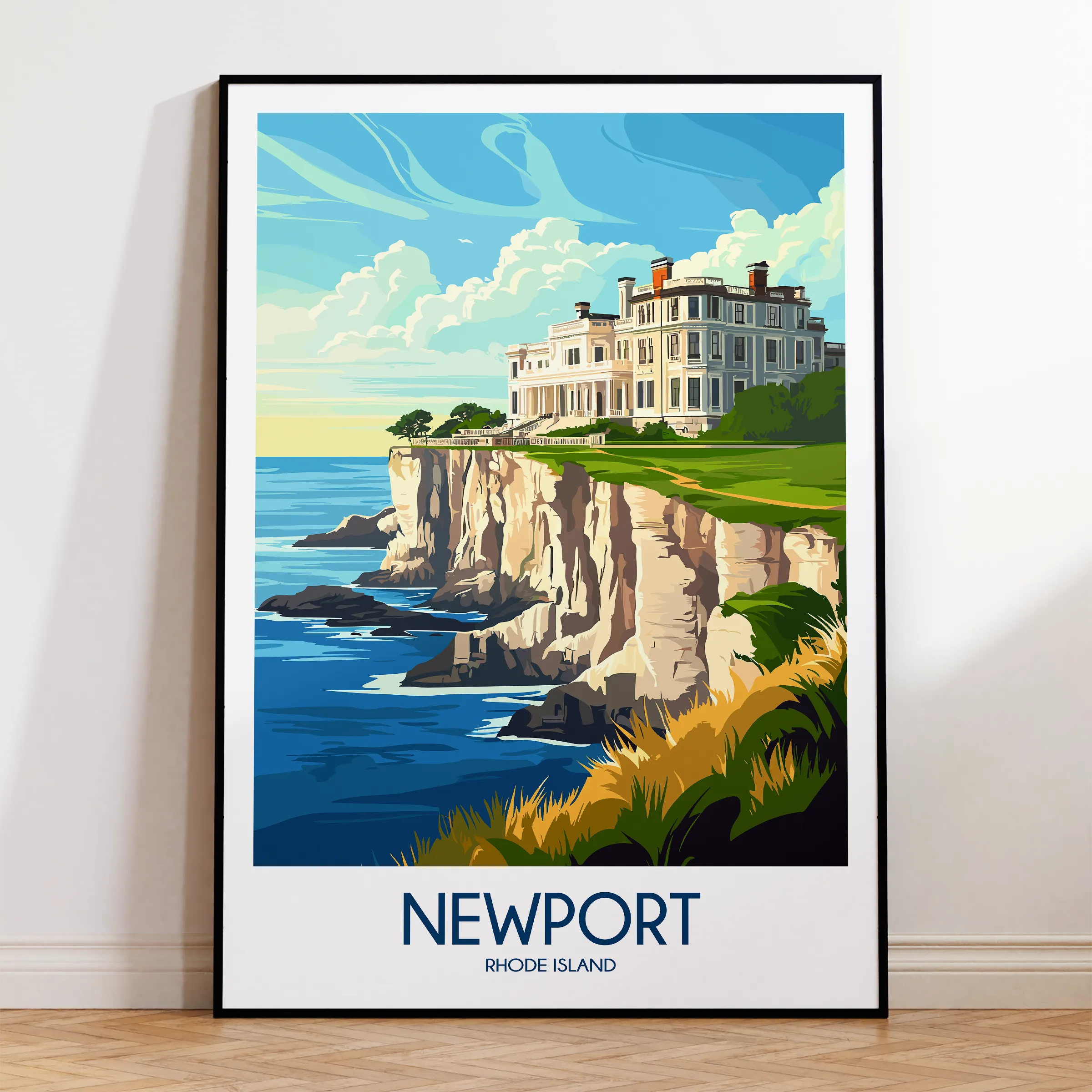 Newport Modern Travel Poster