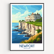 Newport Vintage Style Print