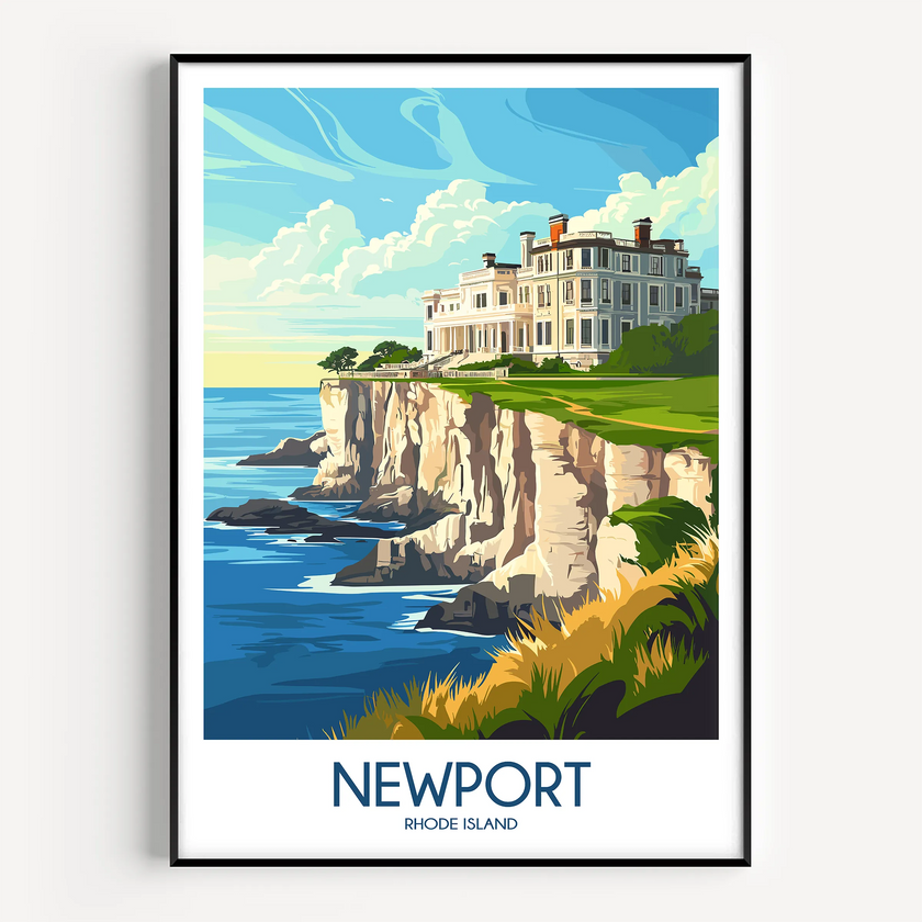 Newport Vintage Style Print