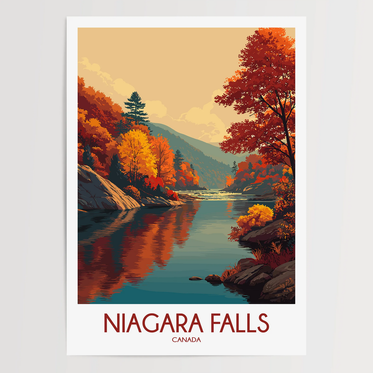 Niagara Falls Destination Art Gift