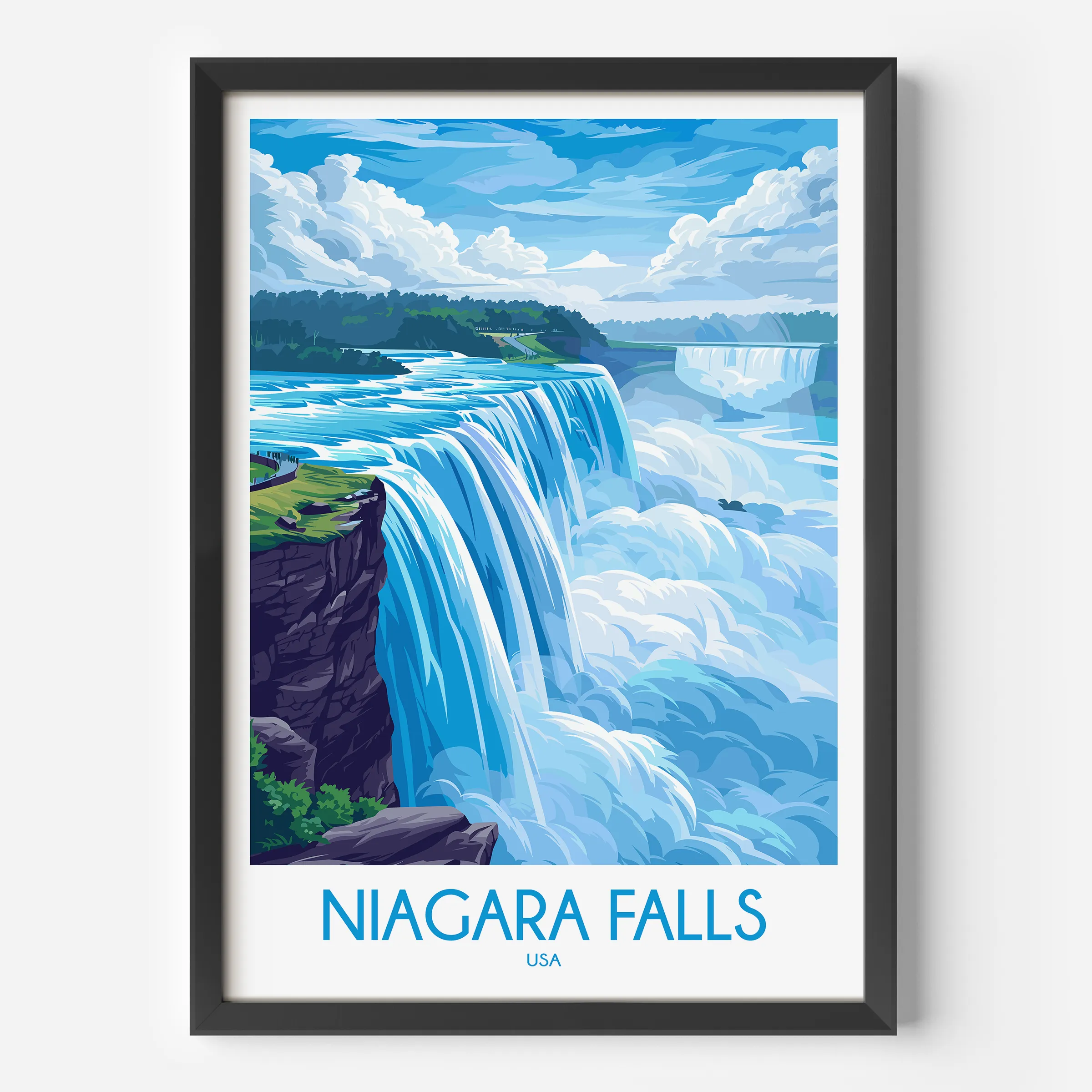 Niagara Falls Minimalist Wall Art