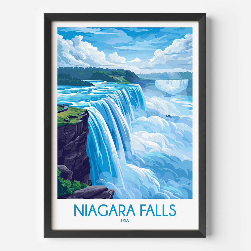 Niagara Falls Minimalist Wall Art
