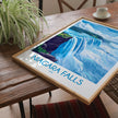 Niagara Falls Retro Travel Illustration