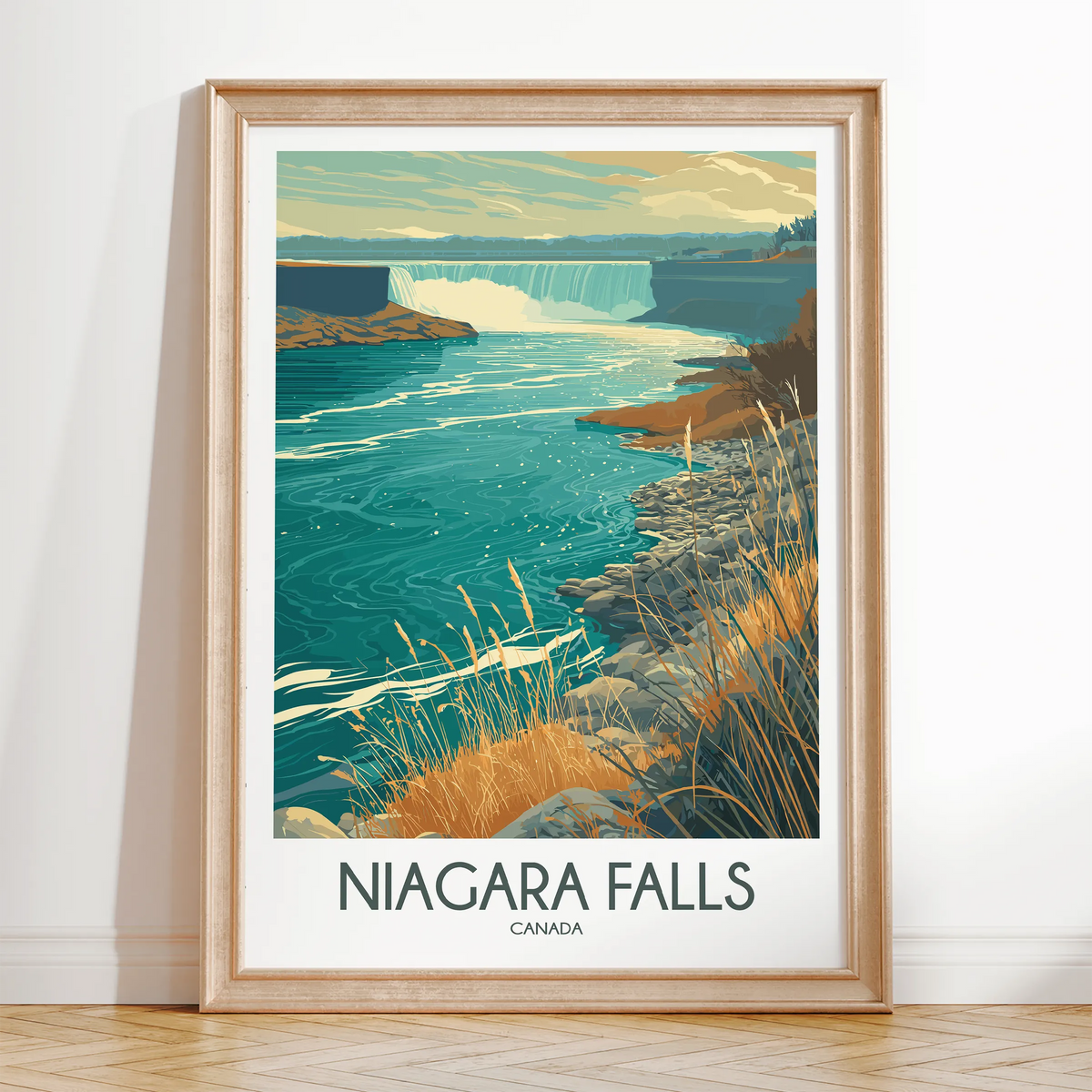 Niagara Falls Scenic Landscape Art