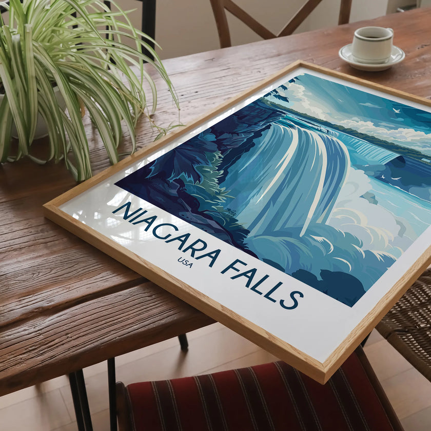 Niagara Falls Scenic Landscape Art