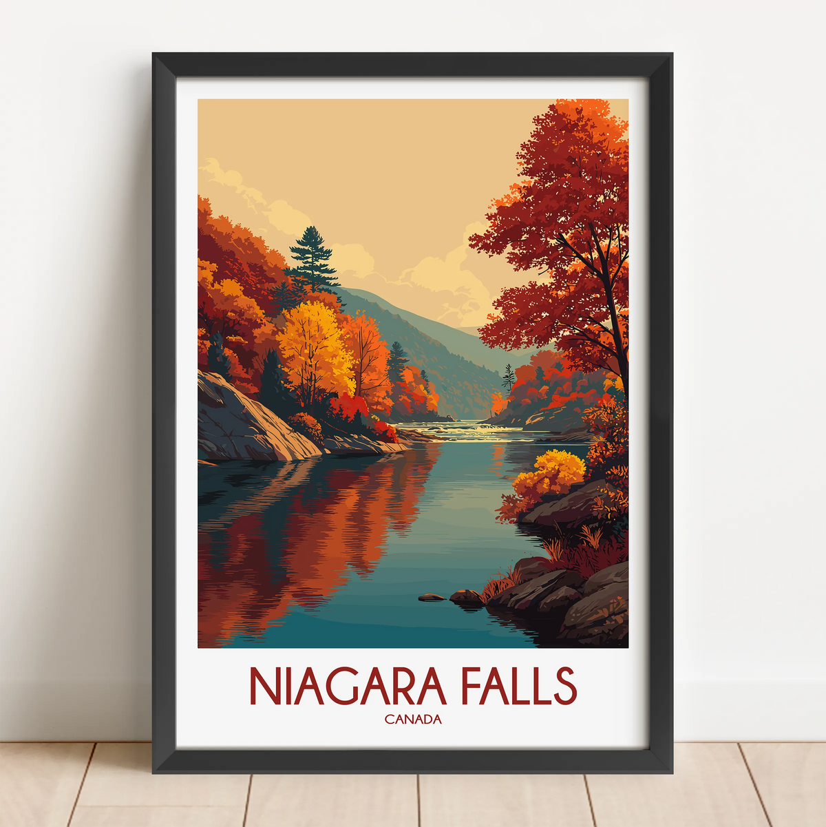 Niagara Falls Souvenir Poster Print