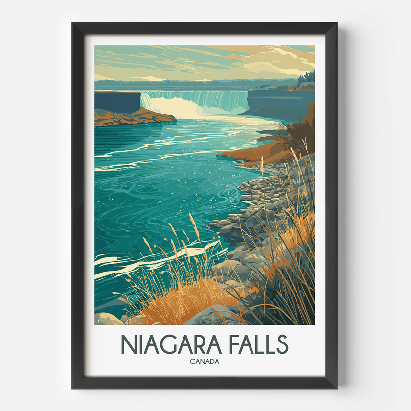 Niagara Falls Souvenir Poster Print