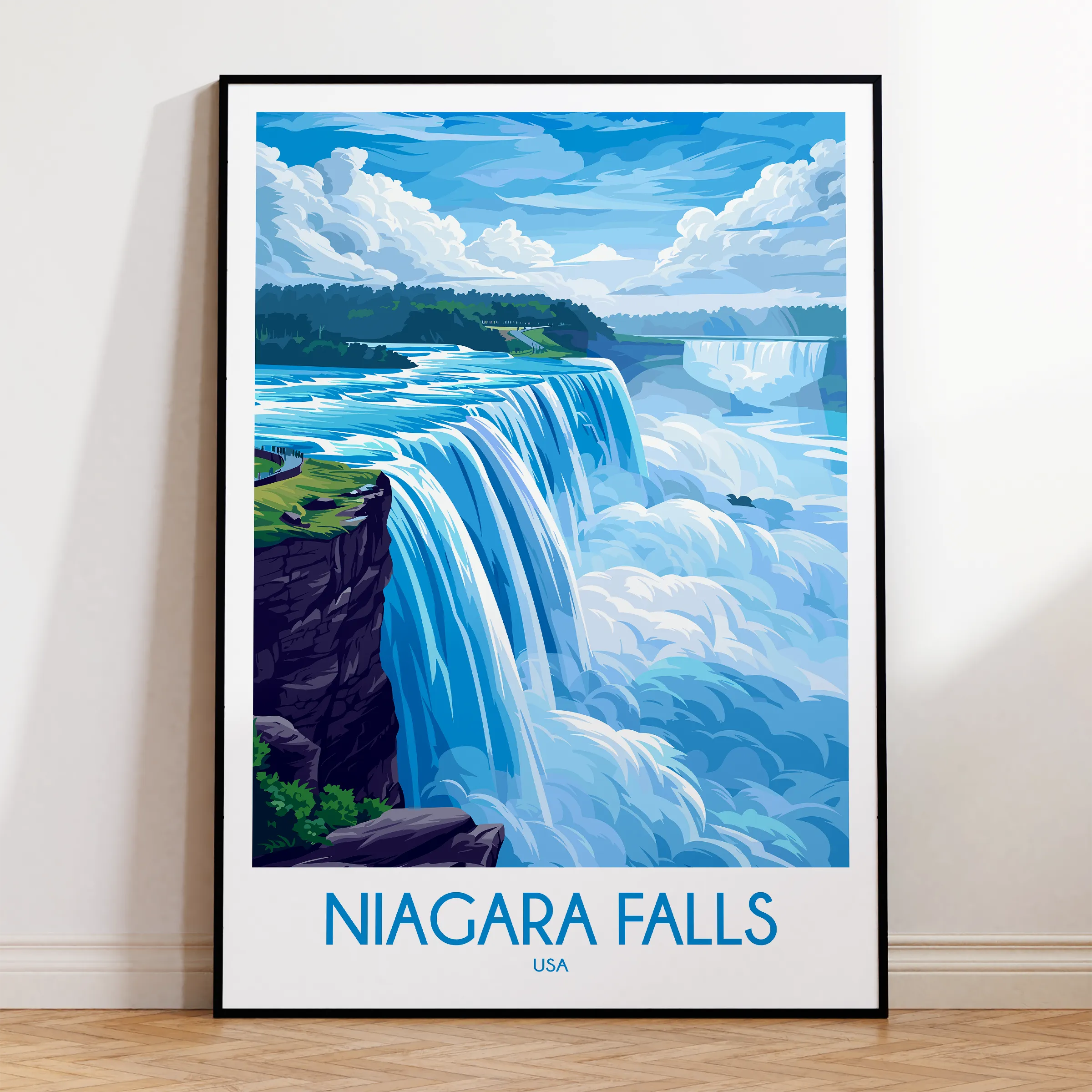 Niagara Falls Vintage Style Print