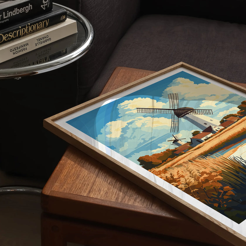 Norfolk Modern Travel Poster