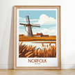 Norfolk Modern Travel Poster