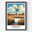 Norfolk Modern Travel Poster