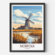 Norfolk Modern Travel Poster