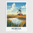 Norfolk Souvenir Poster Print