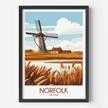 Norfolk Souvenir Poster Print