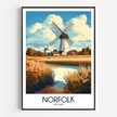 Norfolk Souvenir Poster Print